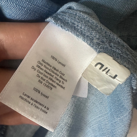 Vineyard Vines Chambray Dress Women's Size 00, Blue - Picture 6 of 6